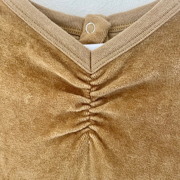 • Kate quinn• mustard velvet one piece romper - Picture 5 of 7